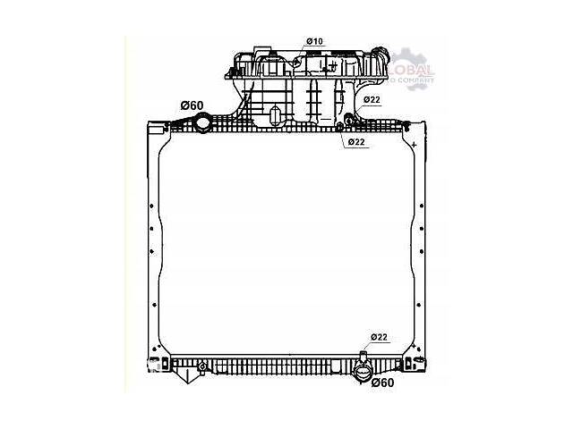 %5b58278%5d Радиатор двигателя (z ramą) MAN TGA, TGS,