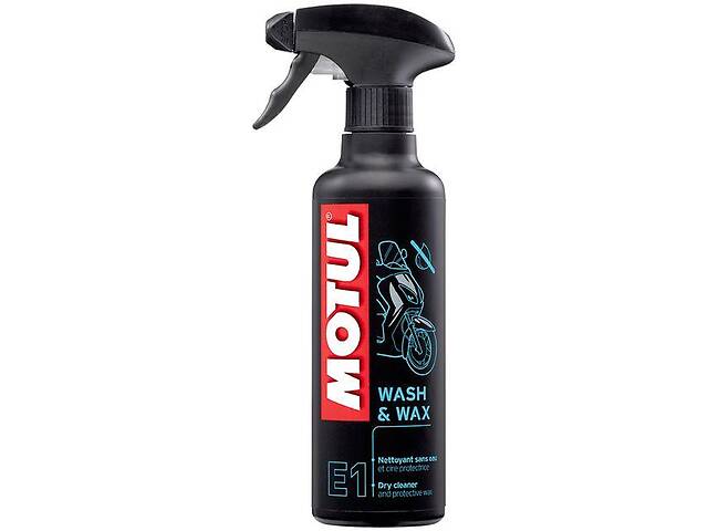 818916/E1 WASH& WAX (400ML)/102996Средство для мытья и полировки мотоциклов (аэрозоль)