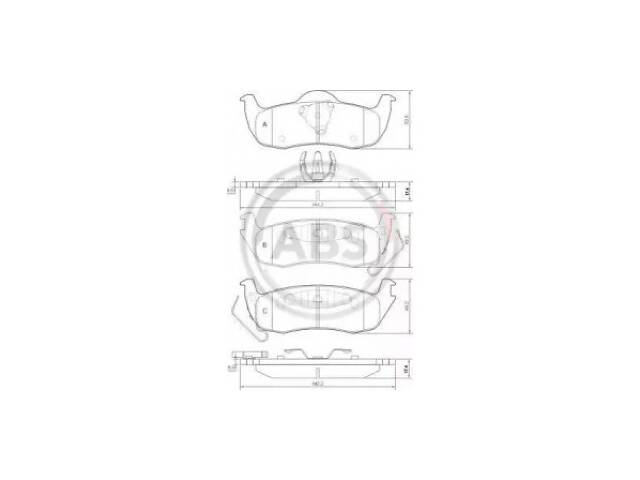 A.B.S. Колодки тормозные задн. Grand Cherokee/Commander/QX56 03-13 (37534)