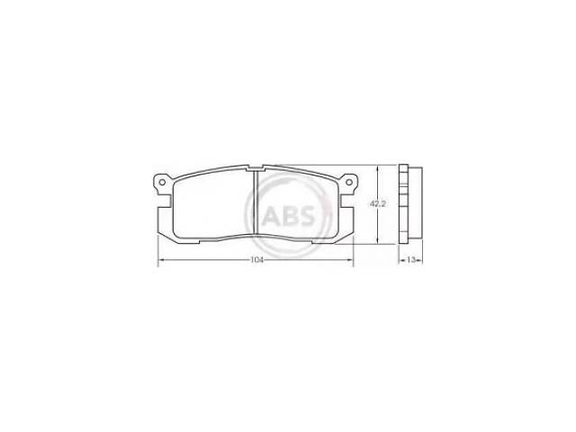 A.B.S. Колодки тормозные задн. Probe/626 89-98 (36672)