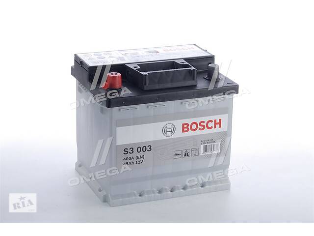 Аккумулятор 45Ah-12v BOSCH (S3003) (207x175x190),L,EN400