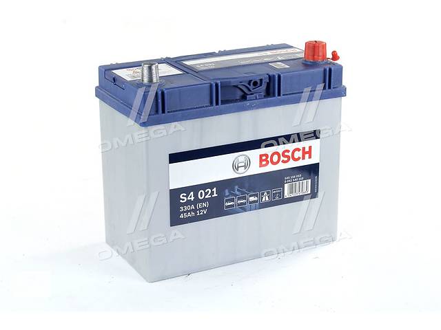 Аккумулятор 45Ah-12v BOSCH (S4021) (238x129x227),R,EN330(Азия)