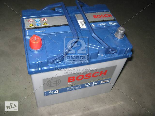 Аккумулятор 60Ah-12v BOSCH (S4025) (232x173x225),L,EN540 Азия