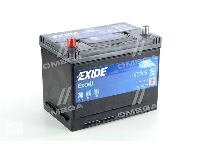 Аккумулятор 70Ah-12v Exide EXCELL(266х172х223),L,EN540 !КАТ. -10%