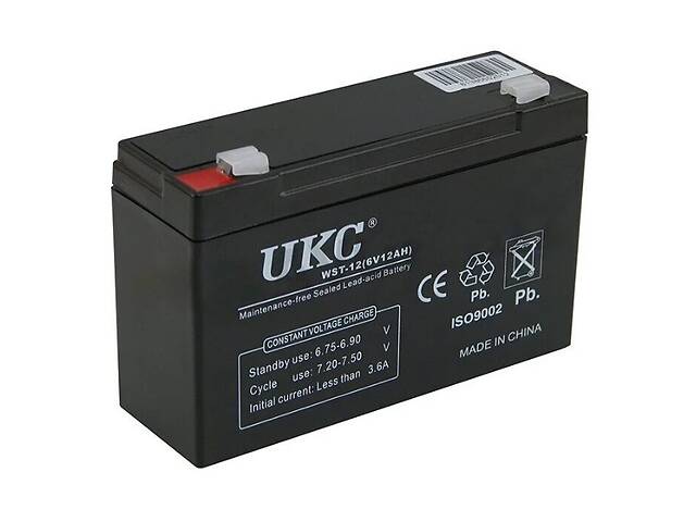 Аккумулятор UKC Battery WST-12 6V 12A