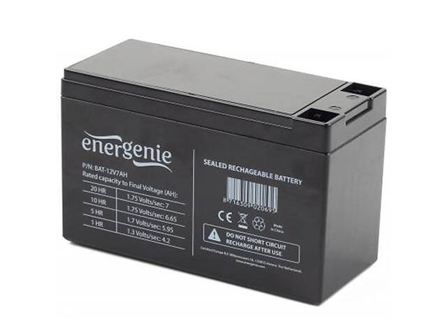 Аккумуляторная батарея EnerGenie 12V 7AH (BAT-12V7AH) AGM