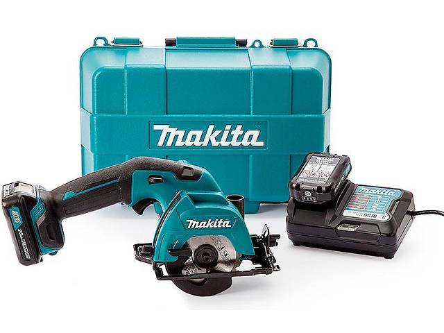 Аккумуляторная дисковая пила Makita HS301DWAE + 10.8 V 2 Ah + з/у + кейс