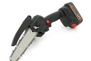 Аккумуляторная цепная пила Mini Chain Saw 15cm, 24V, зарядное+акумулятор, Case