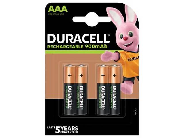 Аккумуляторы Duracell HR03 900mAh 4шт (DRC-5007338)