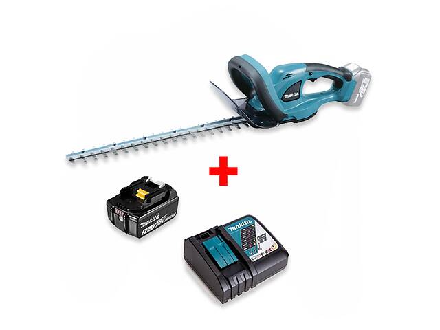 Аккумуляторный кусторез Makita DUH483Z+акк.18V 3Ah+быстрозарядное ЗУ