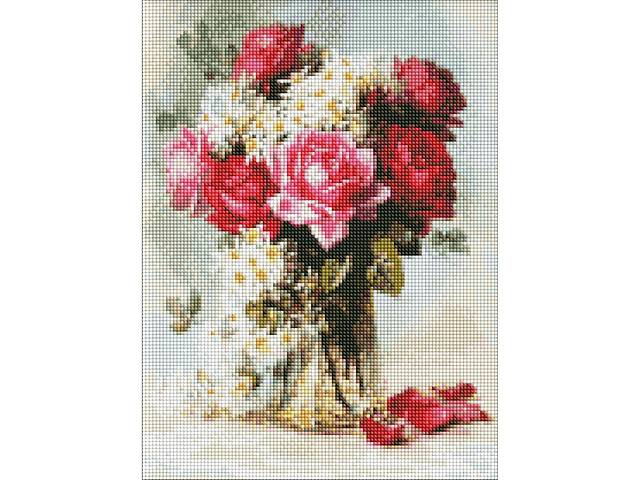 Алмазна мозаїка 'Ароматна троянда' ©Paul De Longpre Ідейка AMO7447 30х40 см