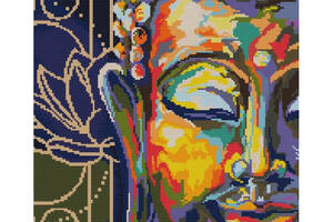 Алмазна мозаїка 'Барвистий Будда' DBS1041, 40x50 см
