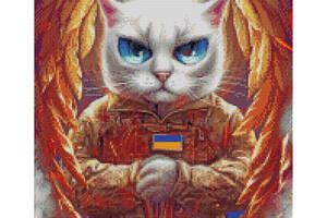 Алмазна мозаїка 'Котик Ангел' © Маріанна Пащук Brushme DBS1121 40x50 см
