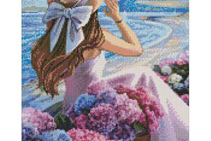Алмазна мозаїка 'Квітуче узбережжя' ©Kira Corporal Ідейка AMO7384 40х50 см