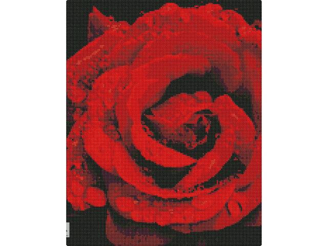 Алмазна мозаїка 'Троянда в діамантах' AMO7501 40х50см