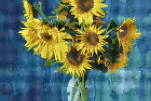 Алмазна мозаїка 'Улюблені соняшники' ©Ira Volkova Ідейка AMO7189 40х40 см