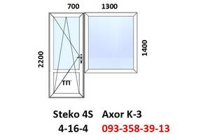 Балконний блок вікно і двері (металопластиковий) за 7-14 днів.