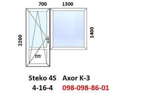 Балконний блок вікно і двері (металопластиковий) за 7-14 днів.