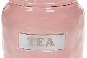 Банка фарфоровая Necollie 'Tea' 1500мл, розовая