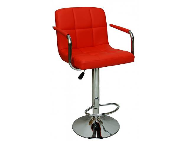 Барний стілець зі спинкою B-628-1 червоний, наявність кольорів та ціни уточнюйте