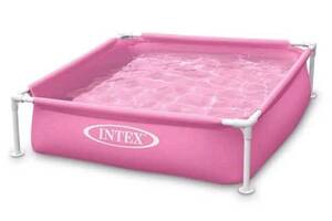 Бассейн каркасный Intex 122х122х30 см 337 л Pink (55809)