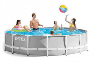 Бассейн каркасный Intex 305х76 см 4485 л Серый