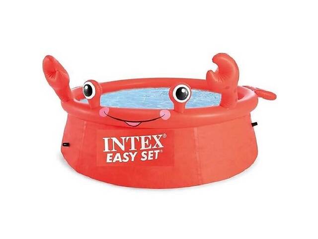 Бассейн надувной Intex Crab Easy Set 183х56 см 880 л Red (99224)