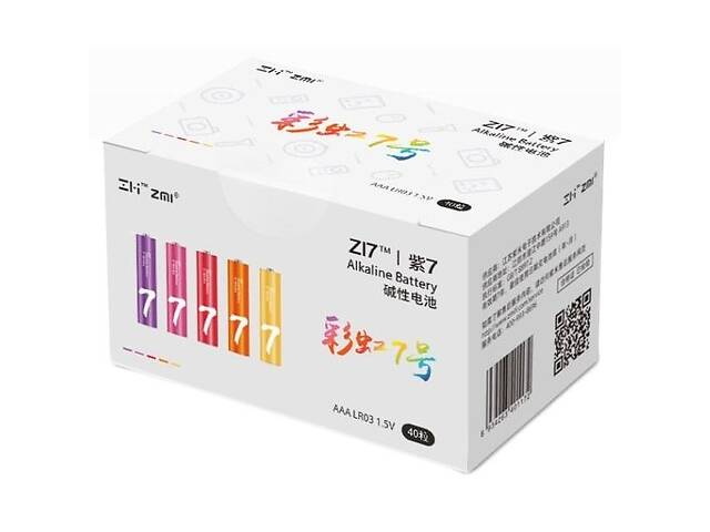 Батарейки ZMi ZI7 Rainbow AAA batteries 40 шт (JZMi17AAA40)