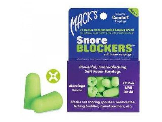 Беруши MACK`S Snore Blockers мягкие 12 пар