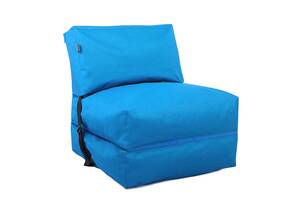 Бескаркасное кресло раскладушка Tia-Sport 180х70 см светло-голубой (sm-0666-5)