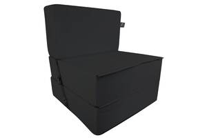 Бескаркасное кресло раскладушка Tia-Sport Поролон 180х70 см (sm-0920-16) черный
