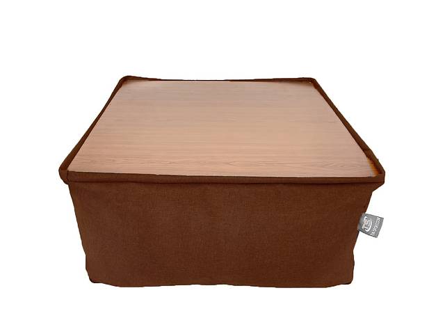Бескаркасный модульный Пуф-столик Блэк Tia-Sport (sm-0948-6) коричневый
