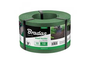 Бордюр Wood Border 130мм х 28мм х 10м зеленый Bradas