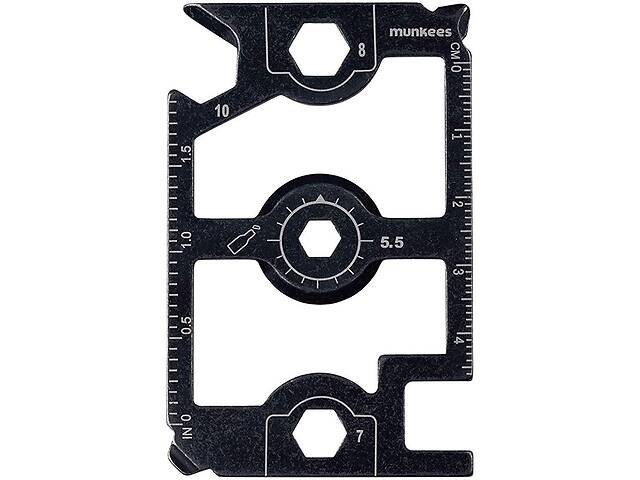 Брелок-мультиинструмент Munkees 2540 Tool Football Field black (2540-BK)