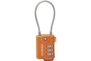 Брелок-замок Munkees 3609 TSA Cable Combi Lock orange (3609-ORG)