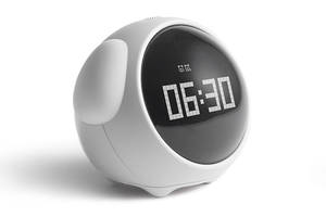 Будильник ночник Emoji Alarm Clock многофункциональный пиксельный с анимацией Digital Белый (YV-O)