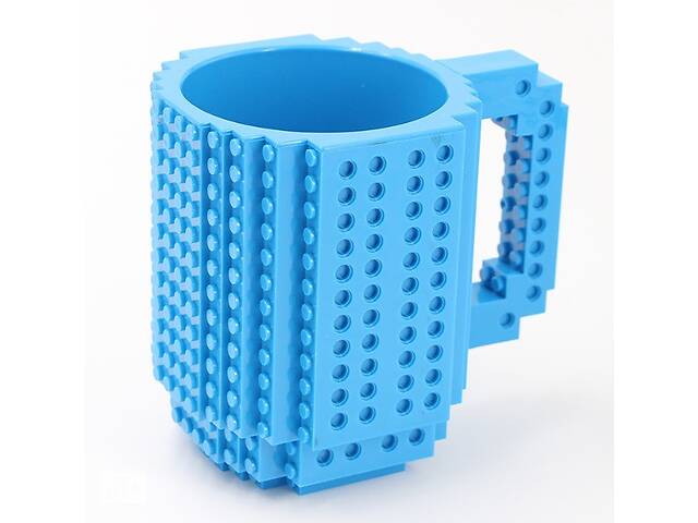 Чашка-конструктор SUNROZ кружка в стилі іграшки 350 мл Синій (SUN3776)