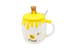 Чашка с крышкой и ложкой 'Pooh' 400 мл HOME TD00529