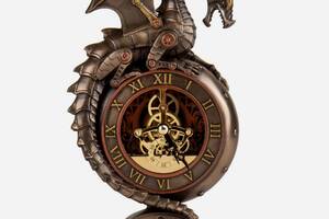 Часы кварцевые настольные Veronese Глаз Дракона 23х12х9 см фигурка в подарочной коробке 177279 Купи уже