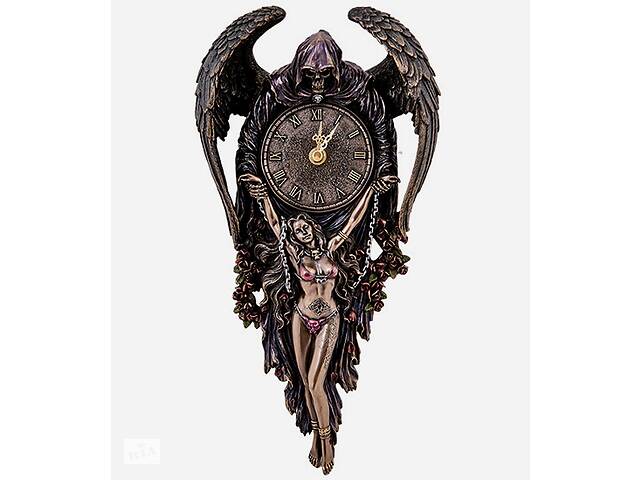 Часы настенные Veronese в стиле Фэнтези Встреча со смертью 37 см 1907243 бронзовое покрытие полистоуна Купи