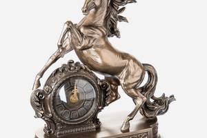 Часы настольные Veronese Конь.Лошадь 32 см 76235 полистоун с бронзовым покрытием Купи уже сегодня!
