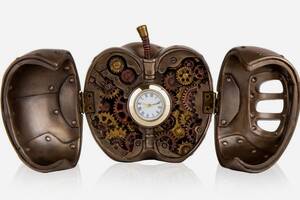 Часы настольные Veronese в стиле Стимпанк Яблоко 8х8х9 см фигурка в подарочной коробке 177646 Купи уже