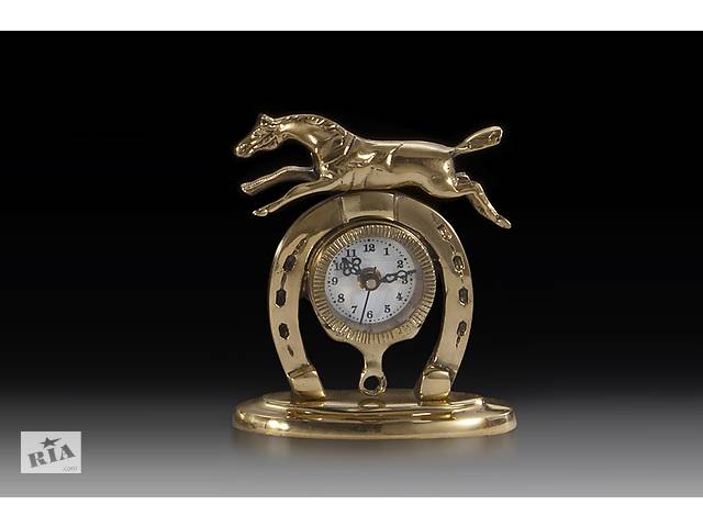 Часы настольные VIRTUS HORSESHOE 16 x 14 см 880 гр Золотистый (130018)
