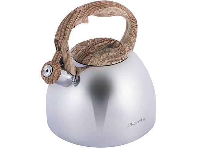 Чайник Kamille Whistling Kettle 2.7л из нержавеющей стали сатин со свистком