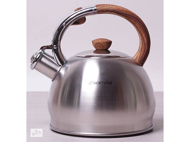 Чайник Kamille Whistling Kettle 2л из нержавеющей стали со свистком