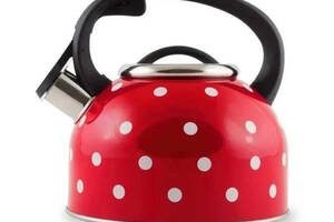 Чайник кухонный со свистком для всех типов плит Unique UN-5301 2.5 л Красный