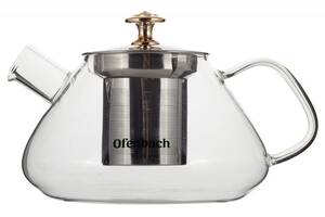 Чайник стеклянный заварочный Ofenbach 700мл со съемным ситечком (0616m)