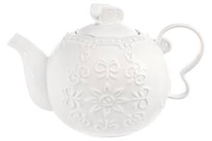 Чайник заварочный фарфоровые 'Белое Кружево' 780мл