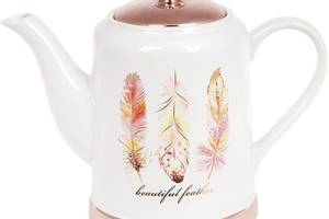 Чайник заварочный Плюмаж 'Перо жар-птицы' 1л, керамический