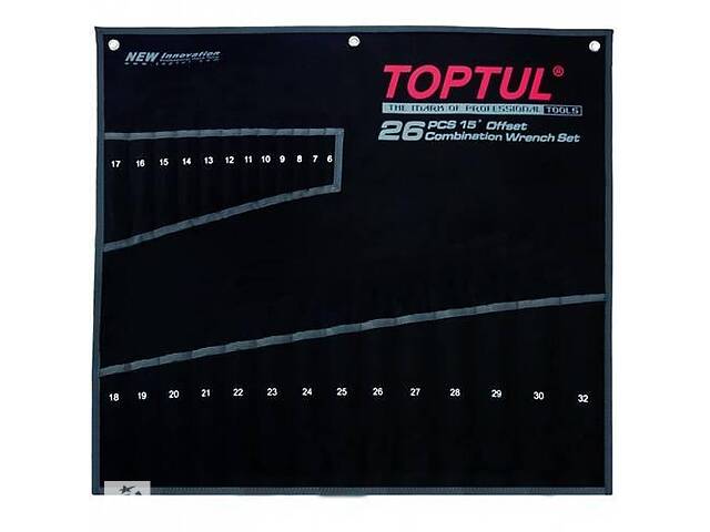 Чехол для гаечных ключей на 26ед TOPTUL PA26063201
